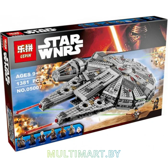 Конструктор Lepin 05007 Сокол Тысячелетия (1381 деталь)